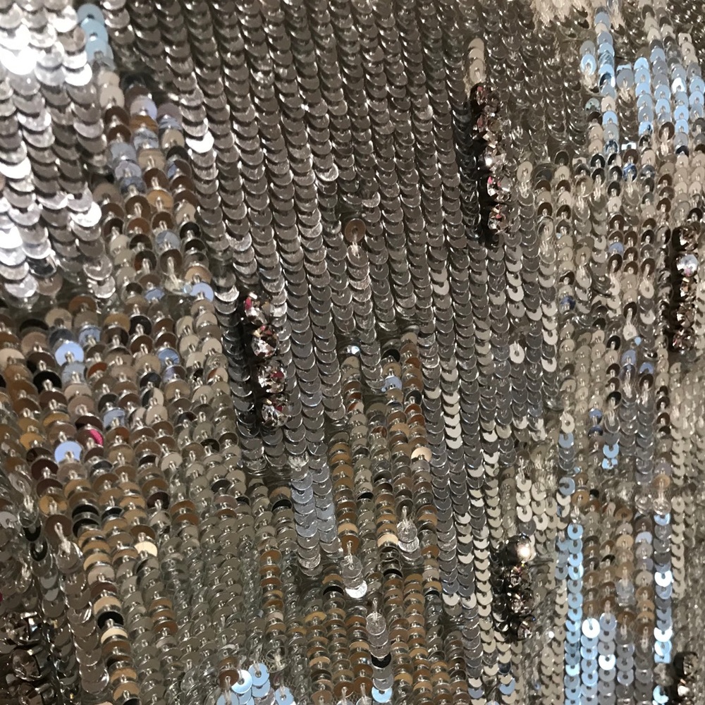 Alice & Olivia Silver Sequence Tank Blouse size S - Picture 4 of 7